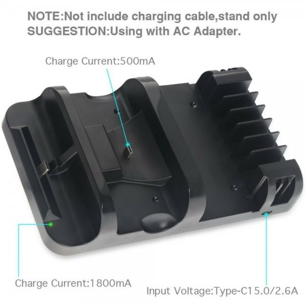 Dobe opladerdock til Nintendo Switch og controllere