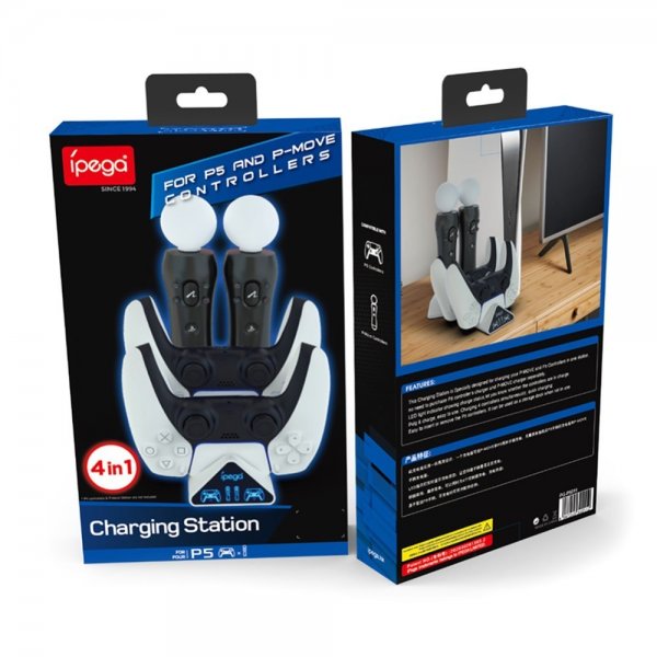 Ipega Opladerdock til PlayStation 5/Move Controller