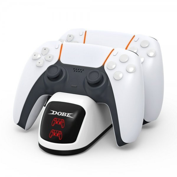 Dobe Ladestation til 2 PS5 DualSense Controllere