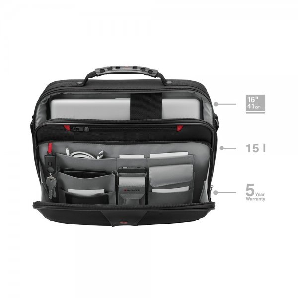 Wenger Legacy 16" Slim Computertaske Sort