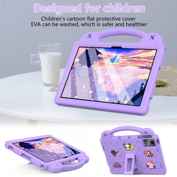Lenovo Tab M11 TB330 Cover til Børn Stickers Lilla