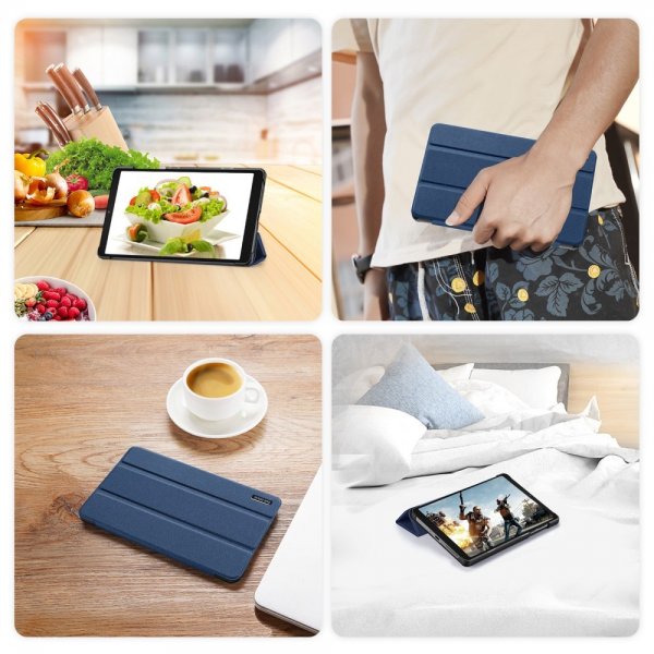 Dux Ducis Lenovo Tab M8 (4. gen) TB300 Cover DOMO Series Blå