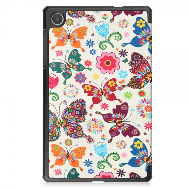 Lenovo Tab M8 (4. generation) TB300 Cover Motiv Farverige Sommerfugle
