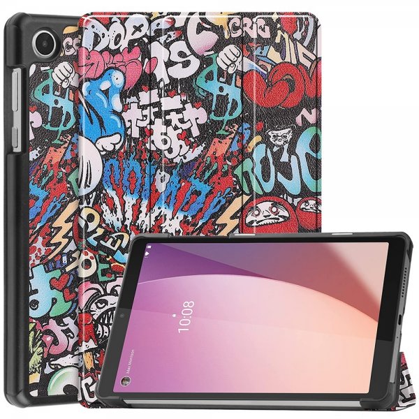 Lenovo Tab M8 (4. gen) TB300 Cover Motiv Graffiti