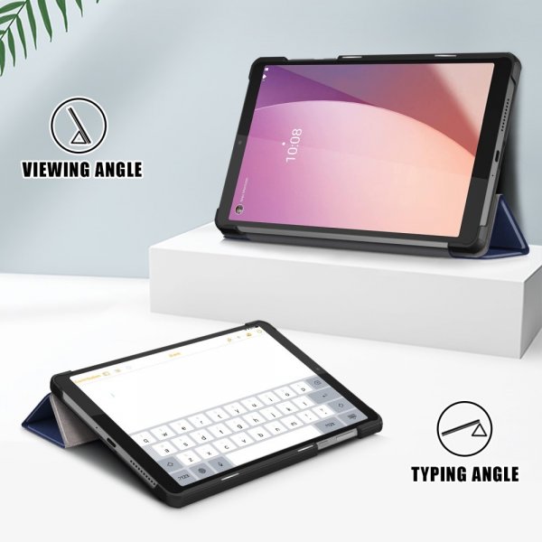 Lenovo Tab M8 (4. gen) TB300 Etui Trifold Blå