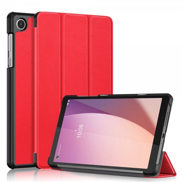 Lenovo Tab M8 (4. generation) TB300 Etui Trifold Rød