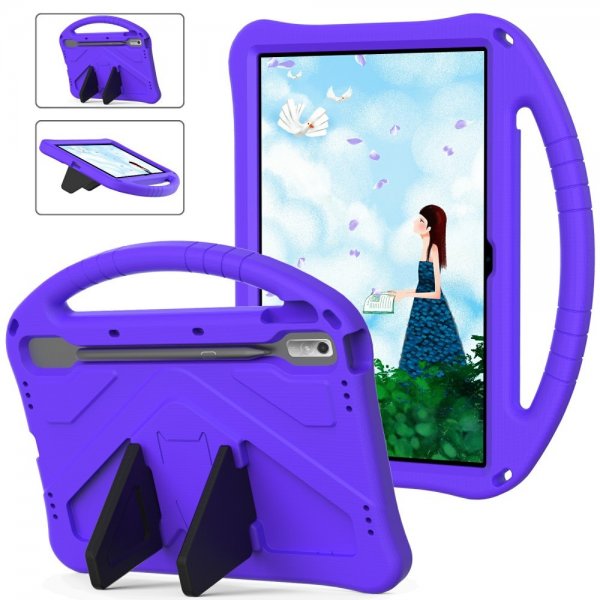 Lenovo Tab P11 Pro (2. generation) TB132 TB138 Cover til Børn Stativfunktion Lilla