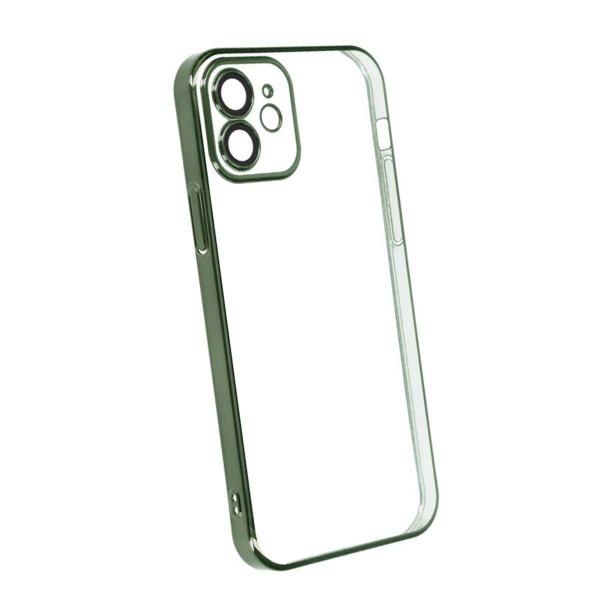 iPhone 11 Cover Glitter Transparent Stødsikkert Grøn
