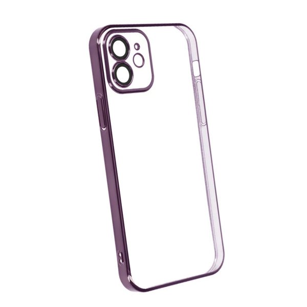 iPhone 11 Cover Glitter Gennemsigtigt Stødsikkert Lilla