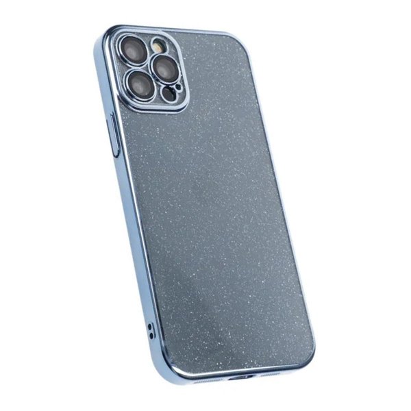 iPhone 12 Pro Cover Glitter Transparent Stødsikkert Blå