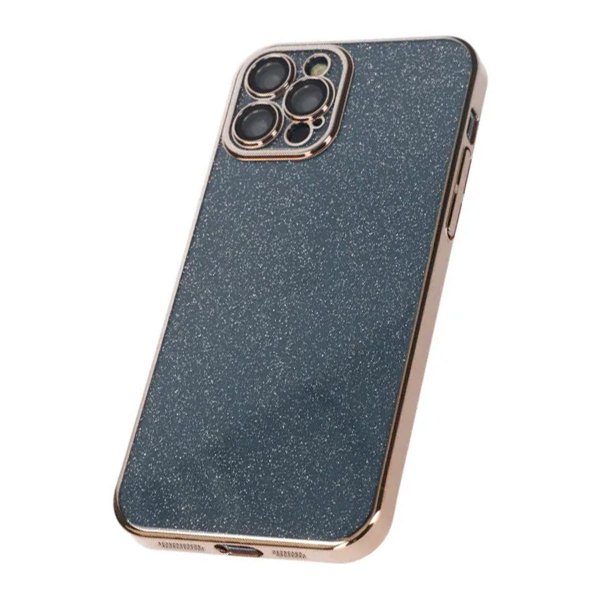 iPhone 12 Pro Cover Glimmer Transparent Stødsikkert Guld