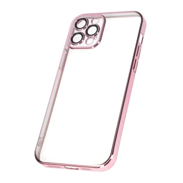 iPhone 12 Pro Cover Glitter Transparent Stødsikkert Rosa
