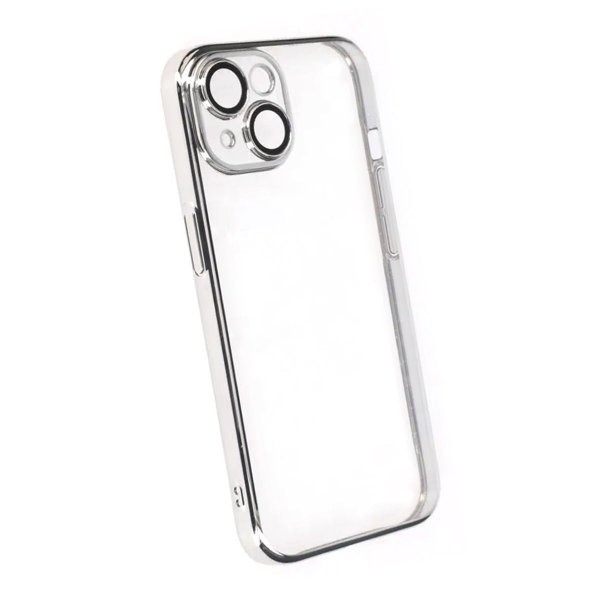 iPhone 14 Cover Glitter Gennemsigtig Stødsikker Sølv