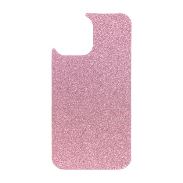 iPhone 12 Pro Cover Glitter Transparent MagSafe Rosa