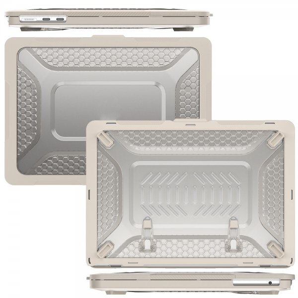 MacBook Air 13 M2 (A2681) Cover Armor Stativfunktion Beige