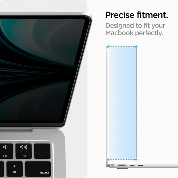 Spigen MacBook Air 13 M2/M3/M4 Skærmbeskyttelse Safe View