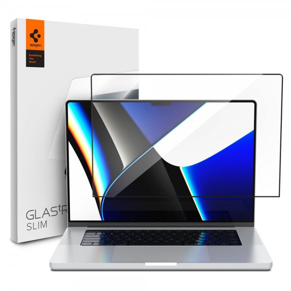 Spigen MacBook Pro 14 M1 (A2442)/M2 (A2779)/M3 (A2918 A2992) Skærmbeskytter GLAS.tR Slim