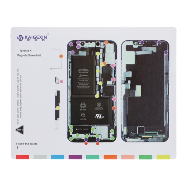 Magnetisk skruemåtte til iPhone X