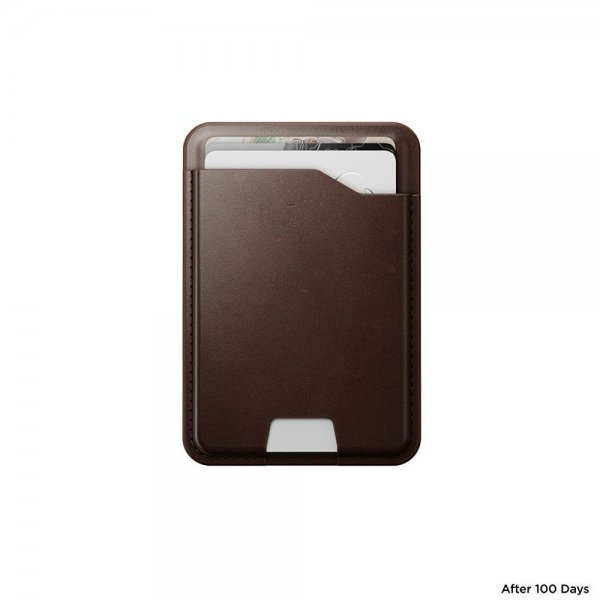Nomad MagSafe Kortholder Læder Mag Wallet Find My Tracking Brun