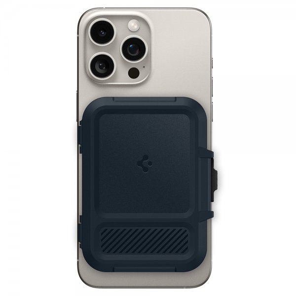 Spigen MagSafe Kortholder Lock Fit MagFit Metal Slate