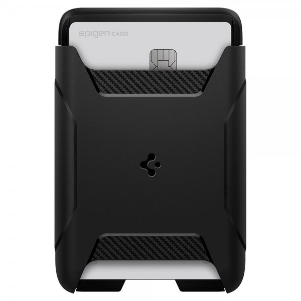 Spigen MagSafe Kortholder Rugged Armor 3 Cards MagFit Sort