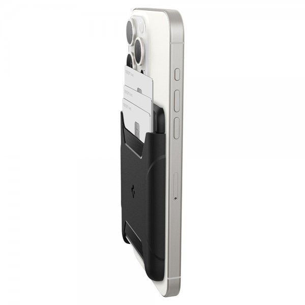 Spigen MagSafe Kortholder Rugged Armor 3 Cards MagFit Sort