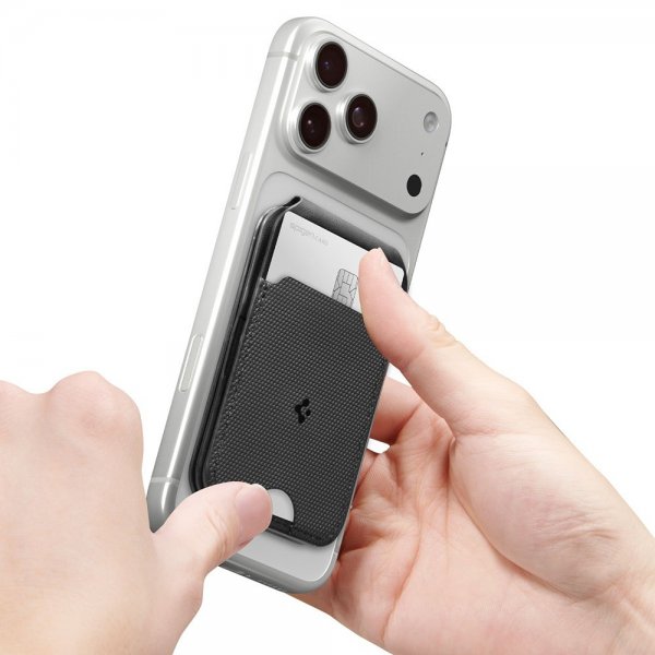 Spigen MagSafe Kortholder Slim Fold MagFit Tripod Sort