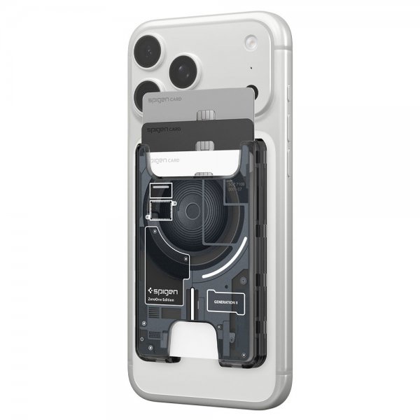 Spigen MagSafe Kortholder Ultra Hybrid Zero One MagFit Sort