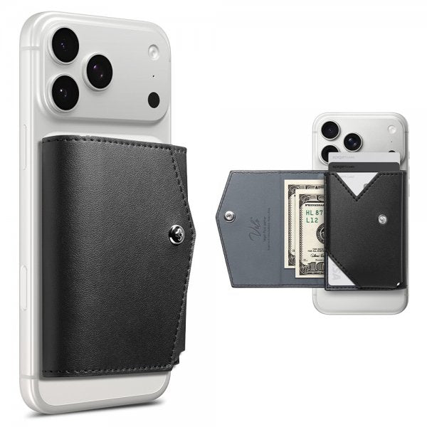 Spigen MagSafe Kortholder Valentinus Pro 3 Cards MagFit Sort