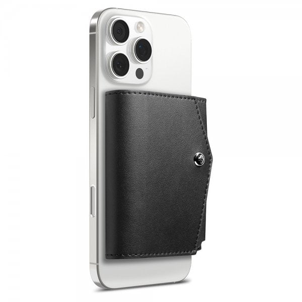 Spigen MagSafe Kortholder Valentinus Pro 3 Cards MagFit Sort