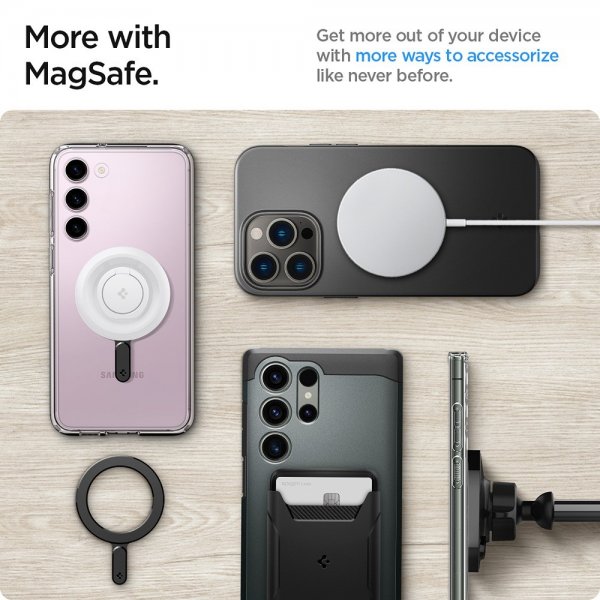 Spigen MagSafe Magnetringplade Sort