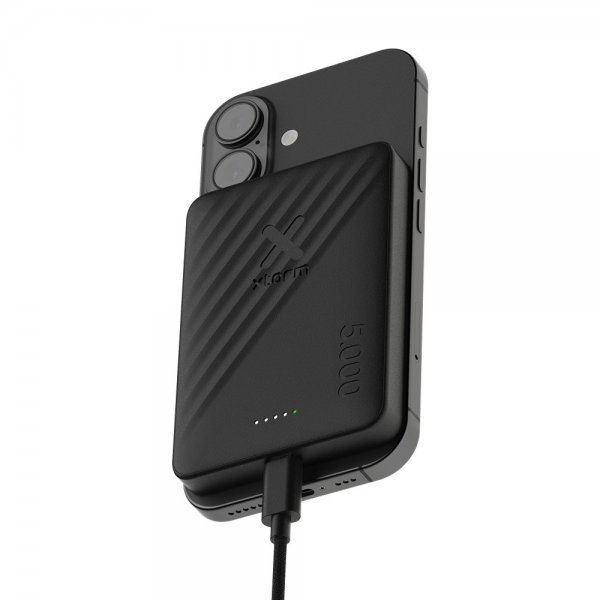 Xtorm MagSafe Powerbank Go2 Magnetisk 15W USB-C 5000mAh Sort