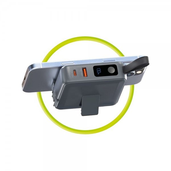 Mobile Origin MagSafe-powerbank/Rejseoplader Indbyggede kabler/Apple Watch-opladning Grå