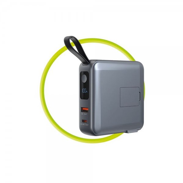 Mobile Origin MagSafe-powerbank/Rejseoplader Indbyggede kabler/Apple Watch-opladning Grå