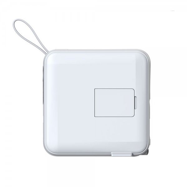 Mobile Origin MagSafe-powerbank/rejselader Indbyggede kabler/Apple Watch-opladning Hvid