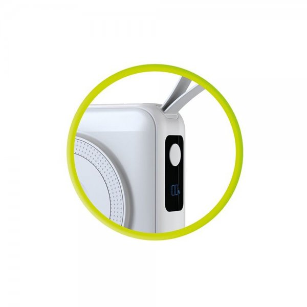 Mobile Origin MagSafe-powerbank/rejselader Indbyggede kabler/Apple Watch-opladning Hvid