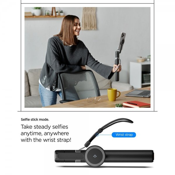 Spigen MagSafe Tripod Selfie Stick Mag Fit Sort