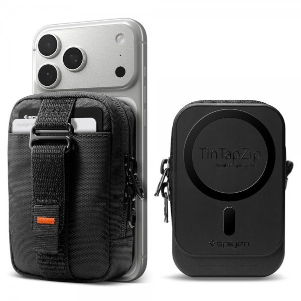 Spigen MagSafe Taske Portable Organizer Pouch Tintap Zip MagFit Sort