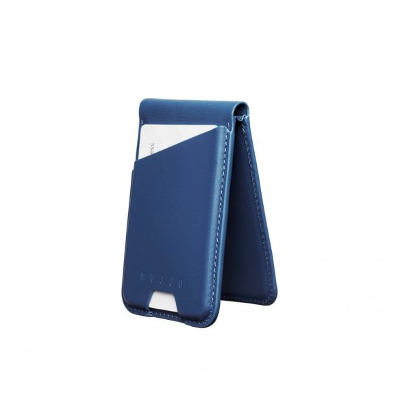 Mujjo Kortholder MagSafe Wallet Stand Monaco Blue