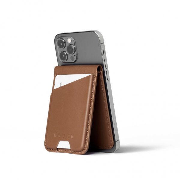 Mujjo Kortlomme MagSafe Wallet Stand Tan