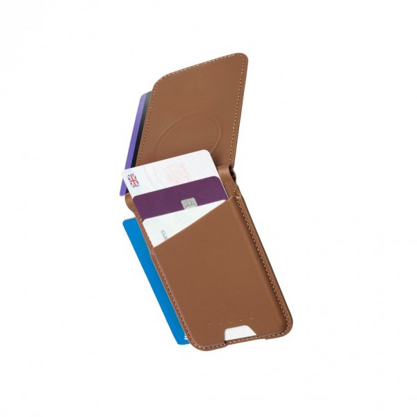 Mujjo Kortlomme MagSafe Wallet Stand Tan