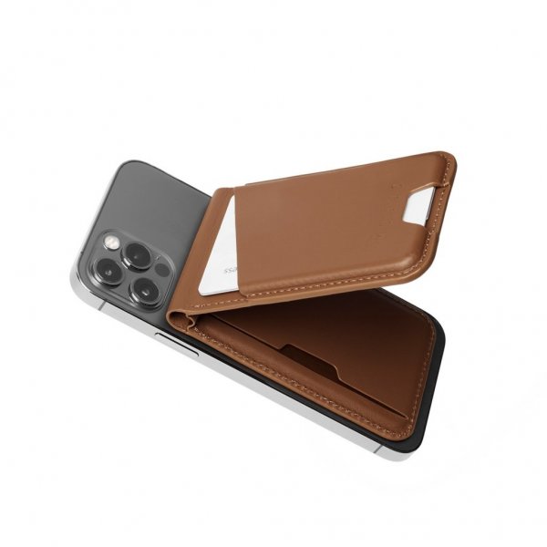 Mujjo Kortlomme MagSafe Wallet Stand Tan