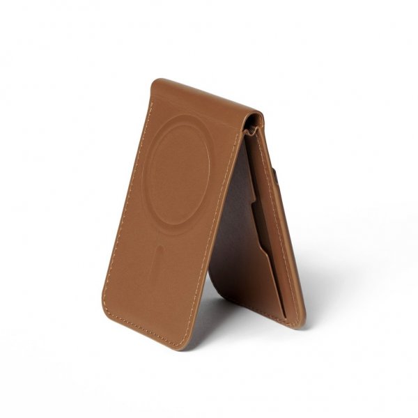 Mujjo Kortlomme MagSafe Wallet Stand Tan