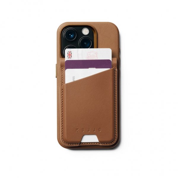 Mujjo Kortlomme MagSafe Wallet Stand Tan