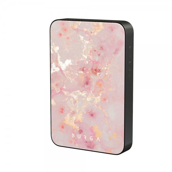 Burga Powerbank MagSafe 5000 mAh Golden Coral Metalgrå