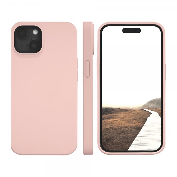dbramante1928 iPhone 15 Plus Cover Monaco MagSafe Pink Sand