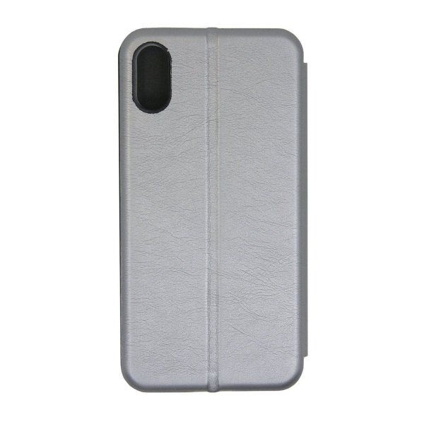 iPhone X/iPhone Xs Cover med Stativ Sølv