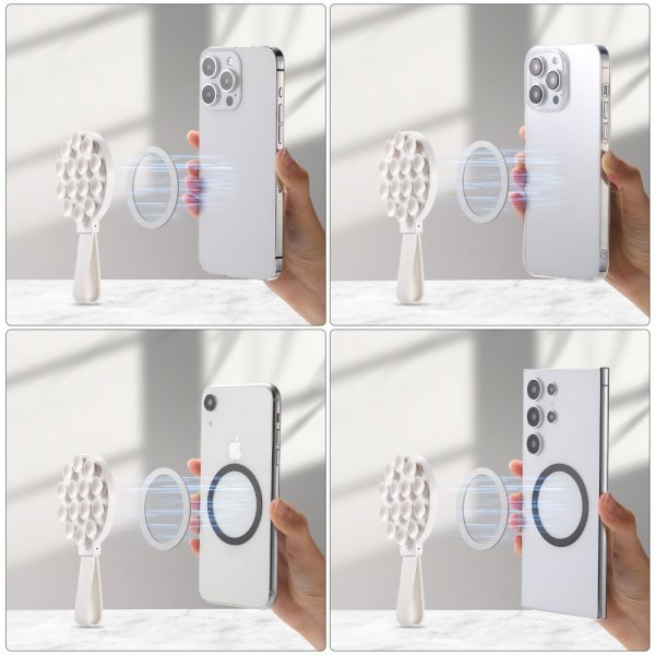 Mobilholder Sugekop MagSafe Hvid