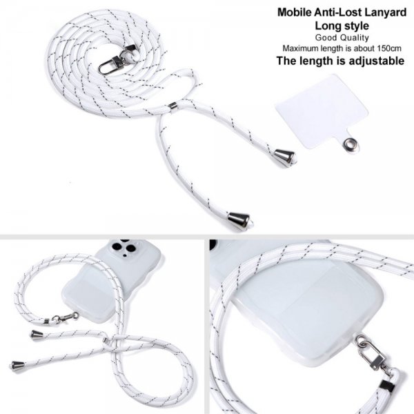 Imak Mobilhalskæde Lanyard Crossbody Rem Hvid