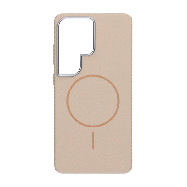 Samsung Galaxy S26 Ultra Cover Kulfibermønster MagSafe Guld